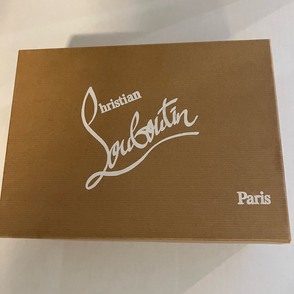 Authentic Christian Louboutin Bianca 140 Black Patent Calf Size 38 EU (7.5-8) US